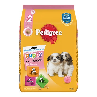 เพดดิกรี® อาหารเม็ดสุนัข ลูกสุนัขพันธุ์เล็ก รสนม 400 ก./1.3 กก.